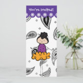 Ballerina Dance Einladungen (Stehend Vorderseite)