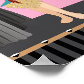 Ballerina Dance Geburtstagsparty Banner 40x12 Poster (Ecke)