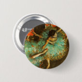 Ballerina Dance Green Dancer Edger Degas Painting Button (Vorne & Hinten)