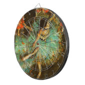 Ballerina Dance Green Dancer Edger Degas Painting Dartscheibe (Vorderseite rechts)