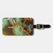 Ballerina Dance Green Dancer Edger Degas Painting Gepäckanhänger (Vorderseite horizontal)