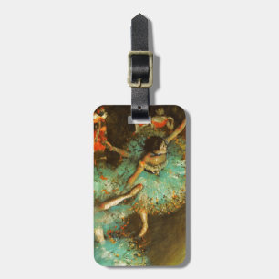 Ballerina Dance Green Dancer Edger Degas Painting Gepäckanhänger