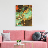Ballerina Dance Green Dancer Edger Degas Painting Leinwanddruck (Insitu (Wohnzimmer))
