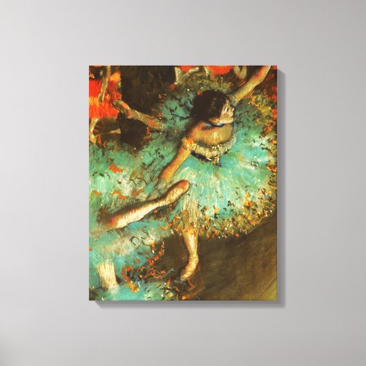 Ballerina Dance Green Dancer Edger Degas Painting Leinwanddruck (Vorderseite)