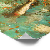 Ballerina Dance Green Dancer Edger Degas Painting Poster (Ecke)