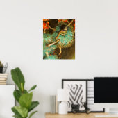 Ballerina Dance Green Dancer Edger Degas Painting Poster (Heimbüro)