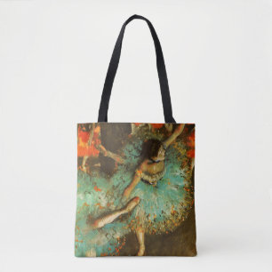 Ballerina Dance Green Dancer Edger Degas Painting Tasche
