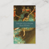 Ballerina Dance Green Dancer Edger Degas Painting Visitenkarte (Vorderseite)