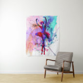 Ballerina Dance Owner-Geschenk | Niedlicher, schön Wandteppich (Beispiel)