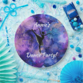 Ballerina Dance Party Aquarellpapier Teller (Party)