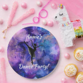 Ballerina Dance Party Aquarellpapier Teller (Party)