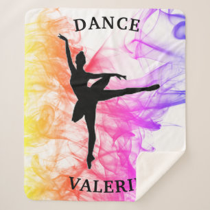 Ballerina Dance Pastel Watercolor Sherpadecke