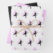 Ballerina Dance Pink & Black Geschenkpapier Set (Beispiel)