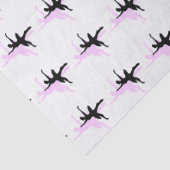 Ballerina Dance Pink & Black Seidenpapier (Detail)