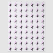 Ballerina Dance Pink & Black Seidenpapier (Vorderseite)
