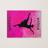 Ballerina Dance Pink Ombre Sparkle Puzzle (Horizontal)