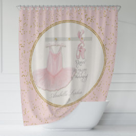 Ballerina Dance Schuhe Kleine Girl-Dekoration Duschvorhang