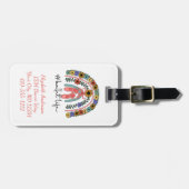 Ballerina Dance Studio Ballet Instructor Dancer Gepäckanhänger (Vorderseite horizontal)