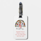 Ballerina Dance Studio Ballet Instructor Dancer Gepäckanhänger (Rückseite vertikal)