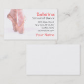 Ballerina Dance Studio Visitenkarte (Vorne/Hinten)