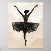 Ballerina Dancer Ballet Poster (Vorne)