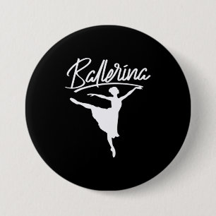 Ballerina Dancer Button