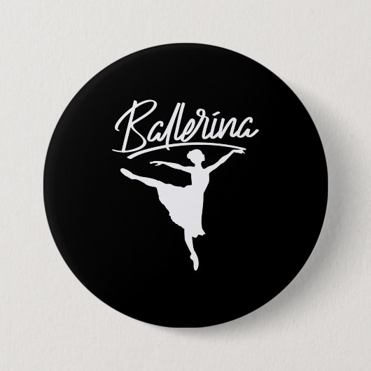 Ballerina Dancer Button (Vorderseite)