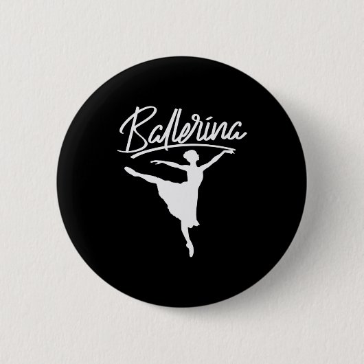 Ballerina Dancer Button (Vorderseite)