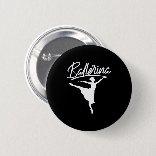 Ballerina Dancer Button (Vorne & Hinten)