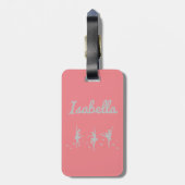 Ballerina Dancer Gepäcktag | Erwägung Geburtstag Gepäckanhänger (Rückseite vertikal)