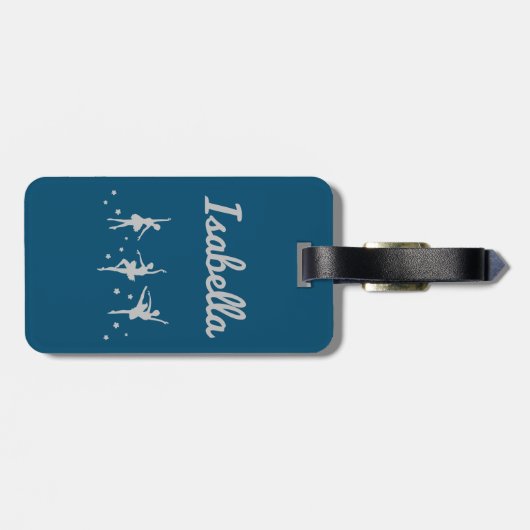 Ballerina Dancer Gepäcktag | Erwägung Geburtstag Gepäckanhänger (Rückseite horizontal)