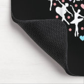 Ballerina Dancer Herz Valentinstag Teacher Danc Mousepad (Ecke)