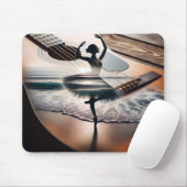Ballerina Dancer in einer Gitarre Mousepad (Mit Mouse)
