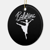 Ballerina Dancer Keramik Ornament (Links)