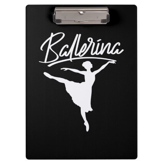 Ballerina Dancer Klemmbrett (Vorderseite)