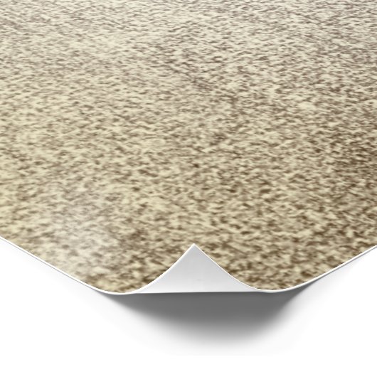 Ballerina Dancer Metallic Gray Foxier Glitzer Gold Poster (Ecke)