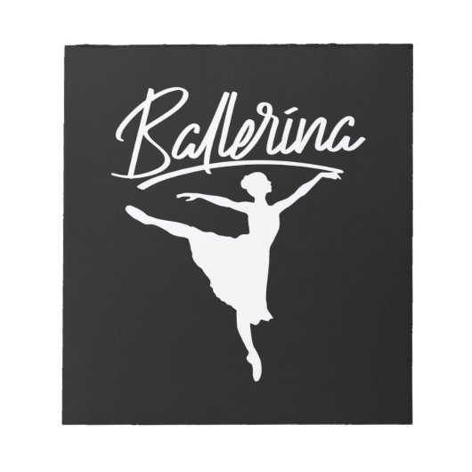 Ballerina Dancer Notizblock (Vorderseite)