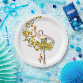Ballerina Dancer Pappteller (Party)