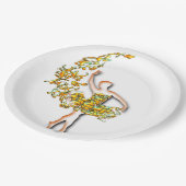 Ballerina Dancer Pappteller (Schrägansicht)