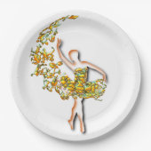 Ballerina Dancer Pappteller (Vorderseite)