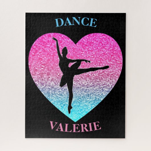 Ballerina Dancer Personalisiert Puzzle (Vertikal)
