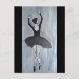 BALLERINA DANCER POSTKARTE