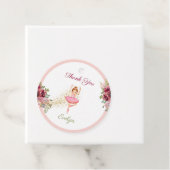 Ballerina Dancer| Rosa Blumenballett Geburtstag Geschenkanhänger (Beispiel)