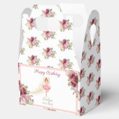 Ballerina Dancer| Rosa Blumenballett Geburtstag Geschenkschachtel (Geöffnet)