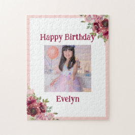 Ballerina Dancer| Rosa Blumenballett Geburtstag Puzzle