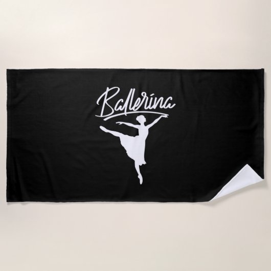 Ballerina Dancer Strandtuch (Vorderseite)