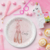 Ballerina Dancer Thema Wasserfarbe Pappteller (Party)