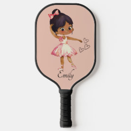 Ballerina Dancer Thema Wasserfarbe Pickleball Schläger