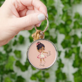 Ballerina Dancer Thema Wasserfarbe Schlüsselanhänger (Hand)