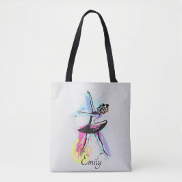 Ballerina Dancer Thema Wasserfarbe Tasche